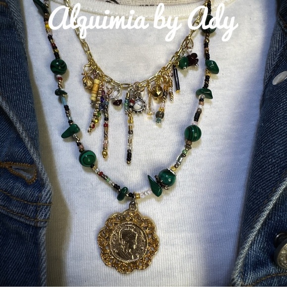 Alquimia by Ady Green and Gold Necklace - Picture 3 of 5